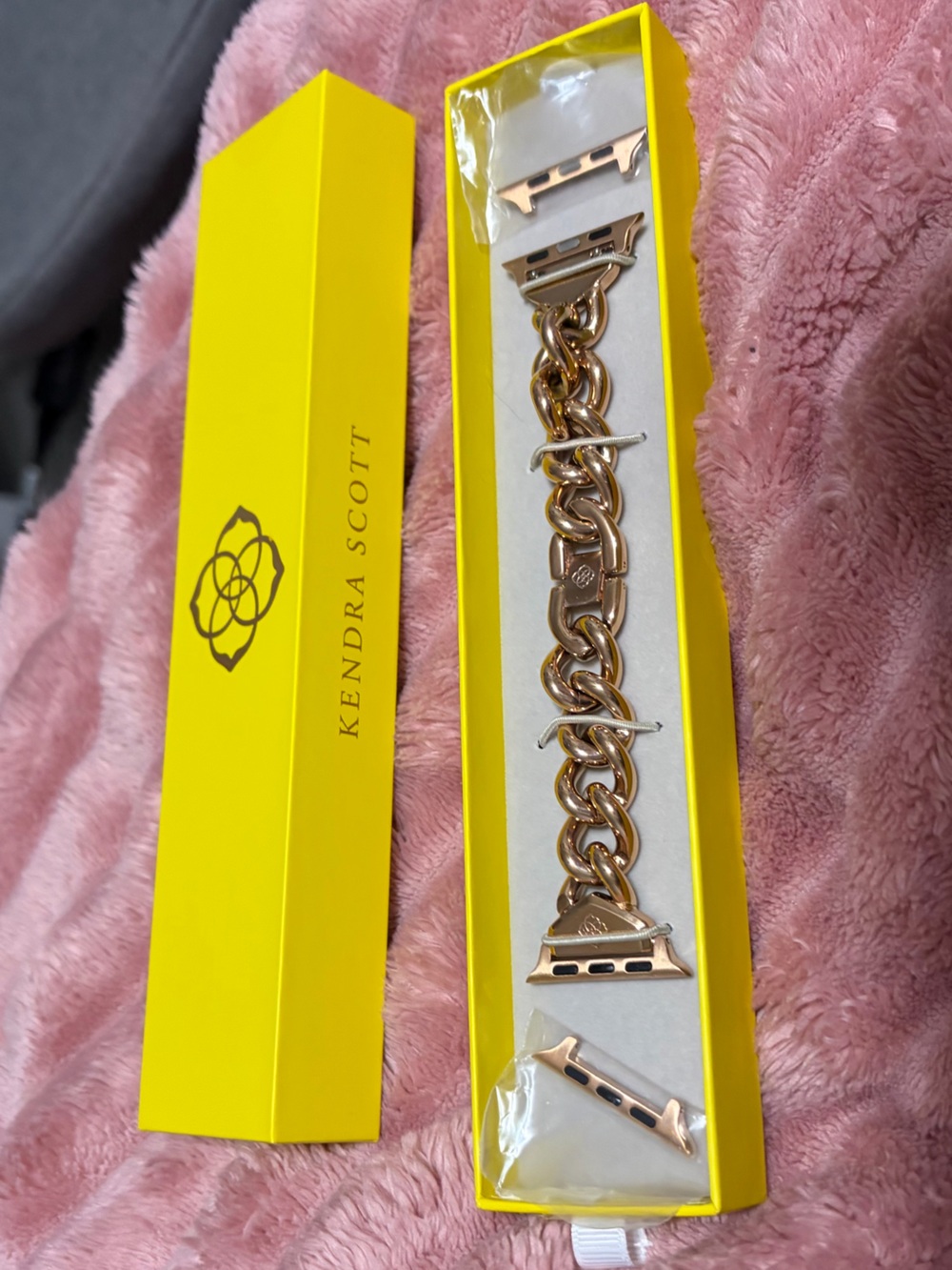 Kendra Scott Rose Gold Chain-Link Apple Watch Connector Bracelet